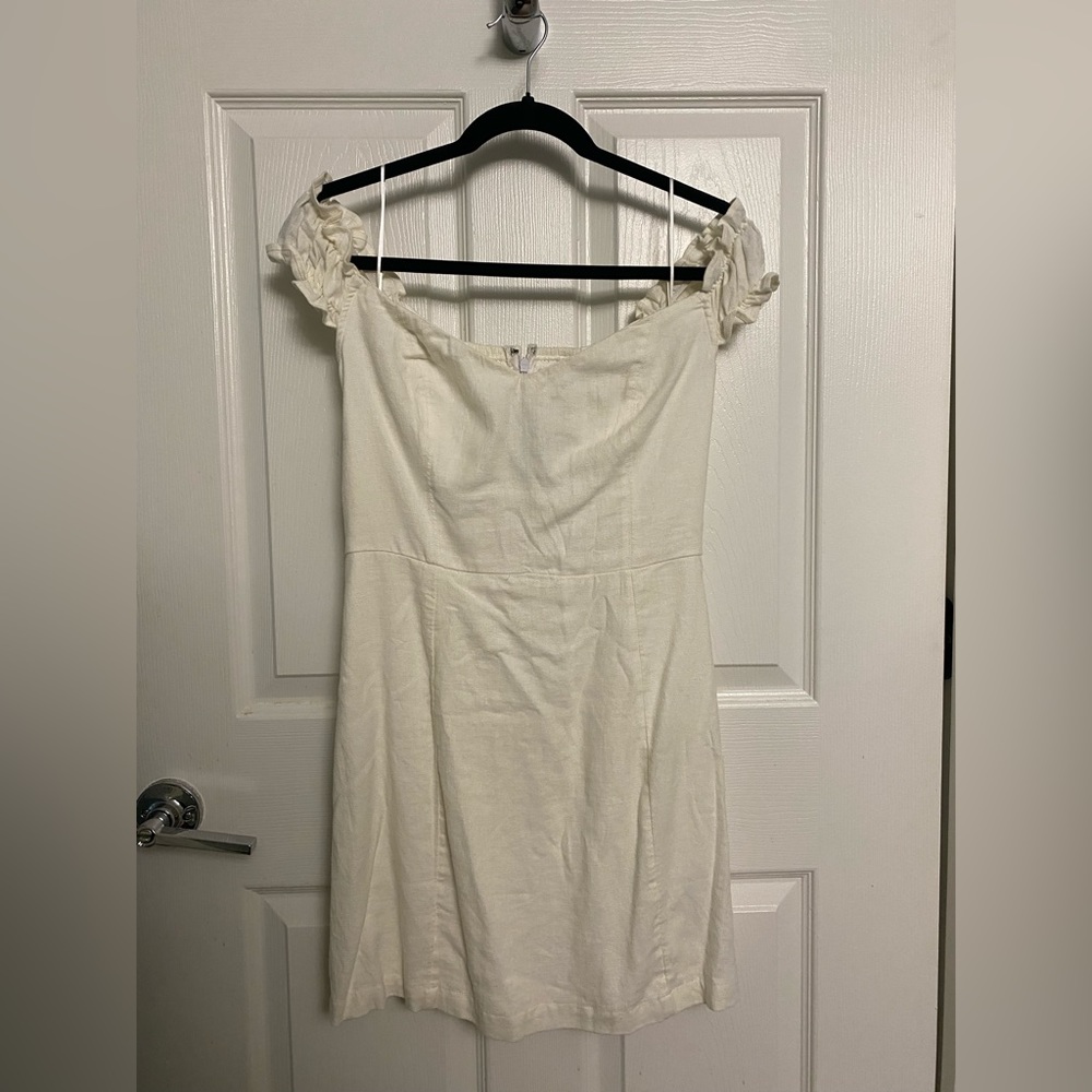NWT Abercrombie White Dress Off the Shoulder